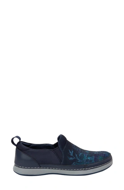 Shop Alegria Alchemie Slip-on Sneaker In Blue Bouquet Fabric