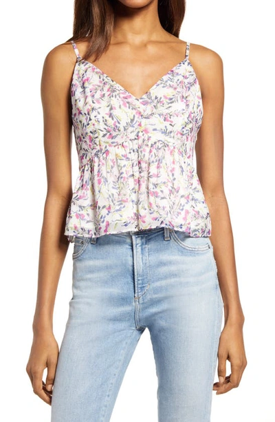 Shop French Connection Flores Print Camisole In Summer White Multi