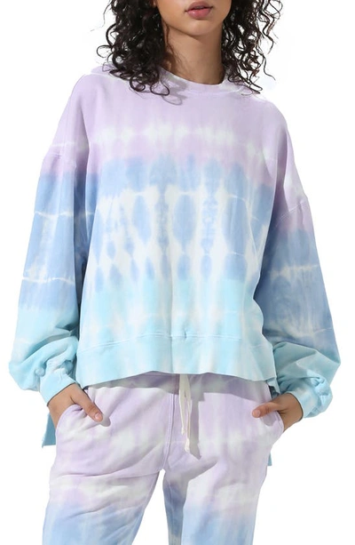 Shop Electric & Rose Neil Tie Dye Sweatshirt In Lsss Lilac/ Sea Salt/ Serene