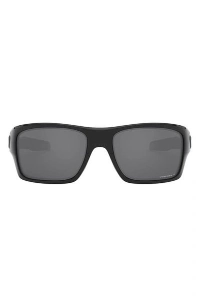 Shop Oakley Turbine 65mm Polarized Sunglasses In Black