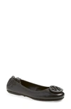 Gucci 'minnie' Travel Ballet Flat (women) In Black Leather