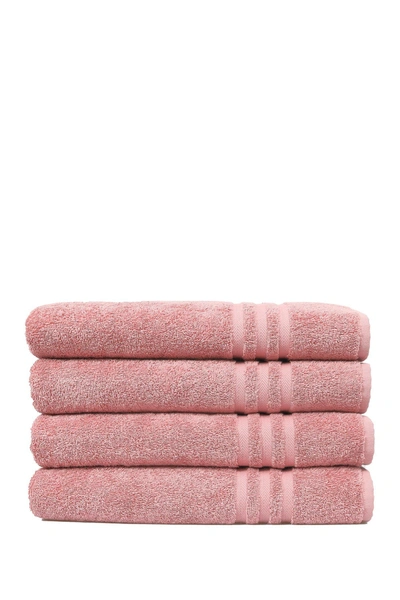 Shop Linum Home Denzi Bath Towels In Tea Rose
