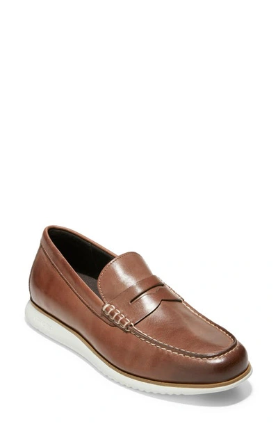 Shop Cole Haan 2.zerogrand Penny Loafer In Chestnut