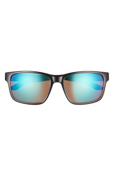 Shop Smith Basecamp 58mm Chromapop™ Polarized Sport Sunglasses In Black Jade/ Opal Mirror