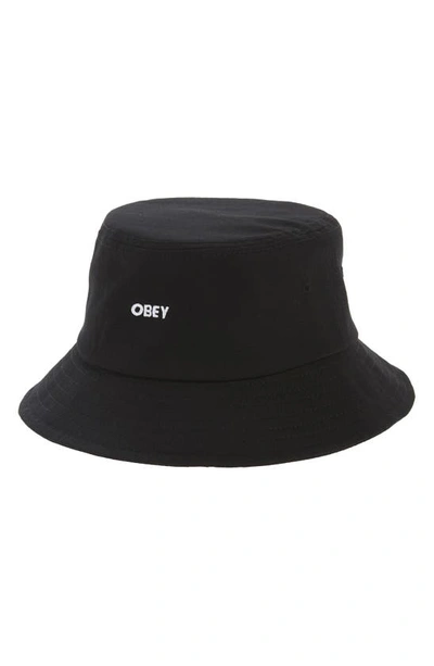 Shop Obey Bold Bucket Hat In Black