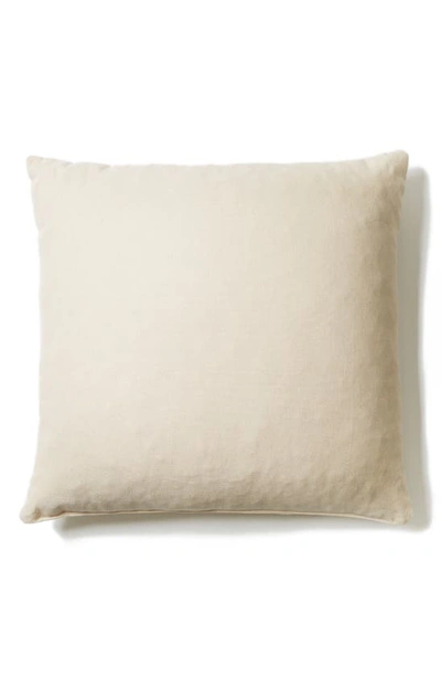 Shop Coyuchi Organic Cotton Latex Throw Pillow In Undyed