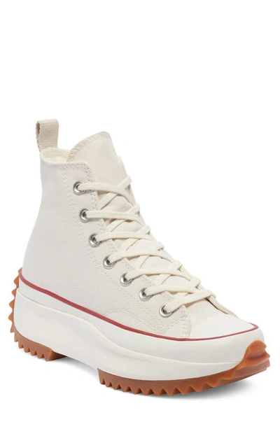 Shop Converse Chuck Taylor® All Star® Run Star Hike High Top Platform Sneaker In Parchment/ Egret/ Gum Honey