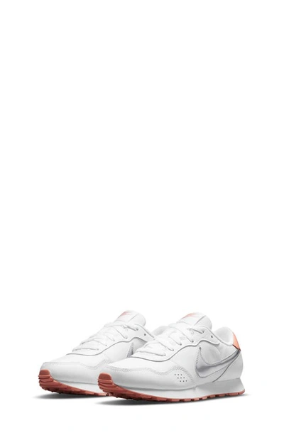 Shop Nike Md Valiant Sneaker In White/ Silver/ Crimson