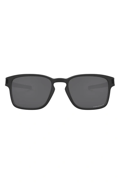 Shop Oakley 55mm Polarized Sunglasses In Matte Black