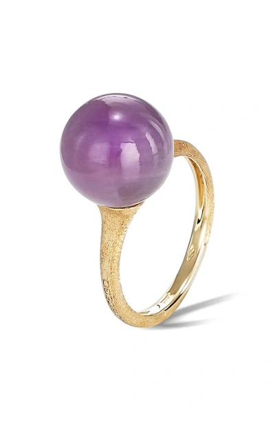 Shop Marco Bicego Amethyst Ring In Yellow Gold
