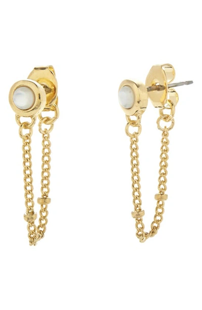 Shop Brook & York Millie Imitation Pearl Drop Earrings In Gold