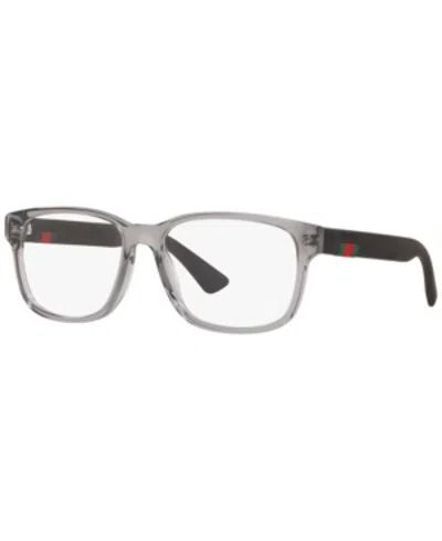 Gucci Eyewear Rectangular Frame Glasses In Gray