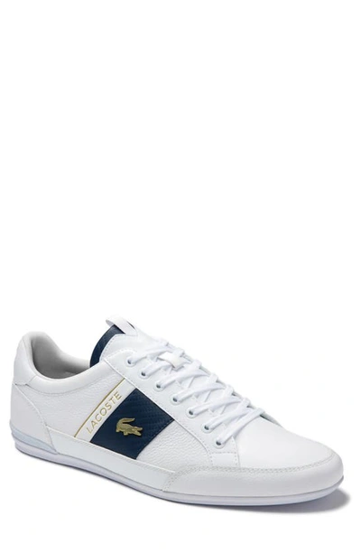 Shop Lacoste Chaymon Low Top Sneaker In White/ White