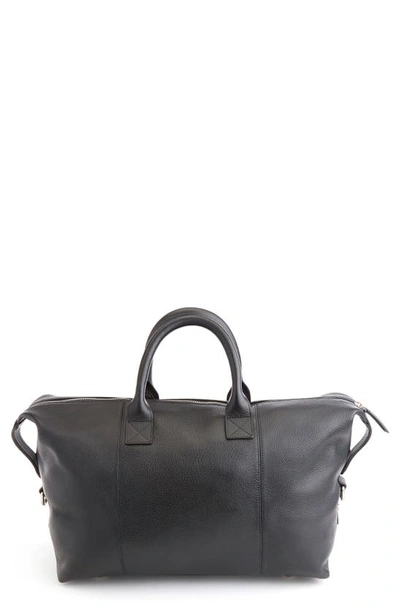 Shop Royce Leather Duffle Bag In Black