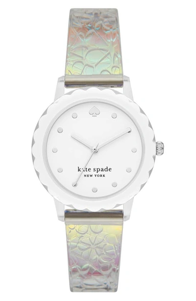 Shop Kate Spade Morningside Nylon Strap Watch, 34mm In Multi