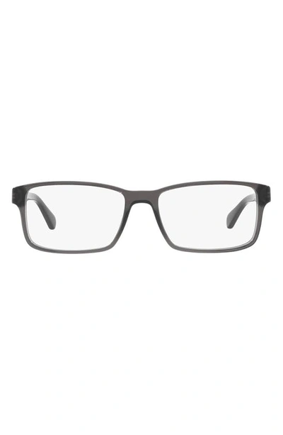 Shop Polo Ralph Lauren 58mm Rectangular Optical Glasses In Black Crystal