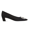 ROGER VIVIER Belle Vivier Strass Silk Court Shoes