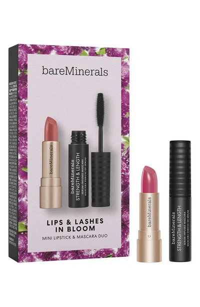 Shop Baremineralsr Bareminerals Lips & Lashes In Bloom Mini Lipstick & Mascara Duo