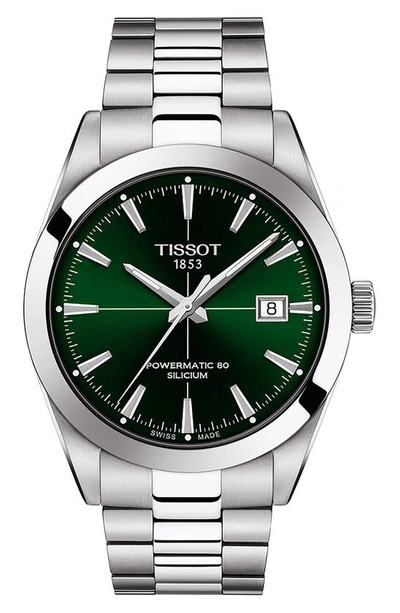 Shop Tissot Powermatic 80 Automatic Bracelet Watch, 40mm In Green