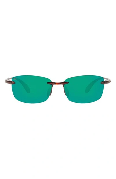Shop Costa Del Mar 60mm Polarized Sunglasses In Dk Tort