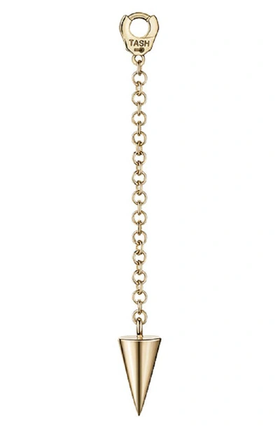 Shop Maria Tash Spike & Handcuff Pendulum Earring Charm In Yellow Gold