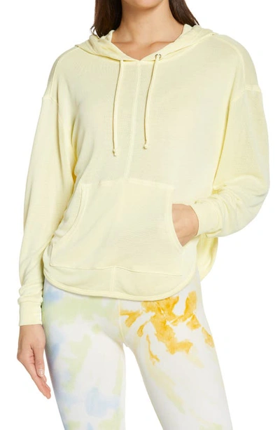Shop Free People Fp Movement Back Into It Cutout Hoodie In Starfruit