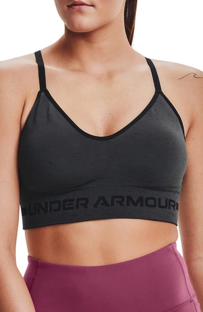 Under Armour Women's Ua Seamless Cross-back Low Impact Sports Bra In Black  | ModeSens