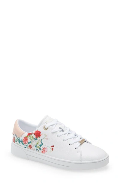 Ted Baker Womens White Hayiden Metropolis-printed Cupsole Leather Trainers  4 | ModeSens