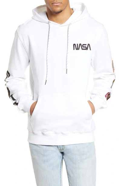 Shop Elevenparis Lisson Nasa Hooded Sweatshirt In White