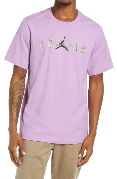 Shop Jordan Sport Dna Graphic Tee In Violet Shock