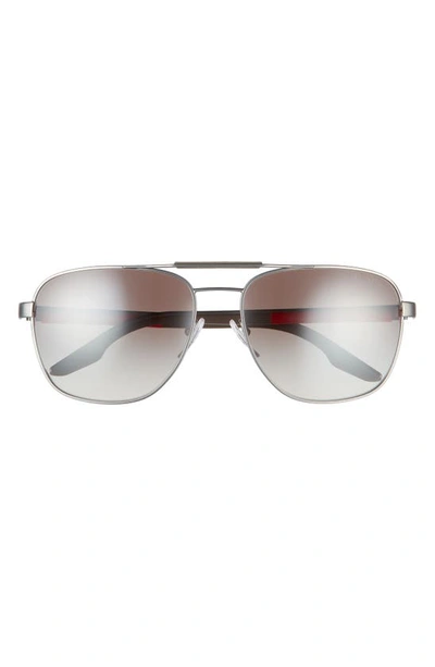 Prada 60mm sales aviator sunglasses