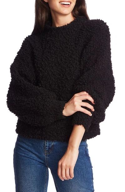 Shop 1.state Poodle Texture Pullover In Rich Black