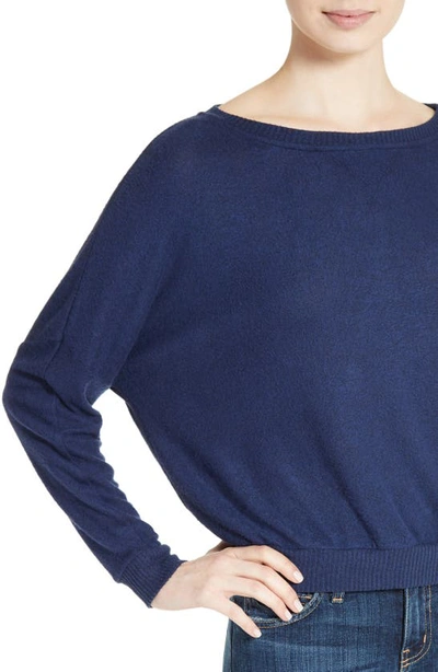 Shop Joie Jennina Drop Shoulder Sweater In Peacoat