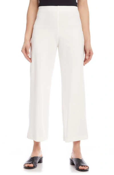 Shop Karen Kane Brooklyn Flare Crop Pants In Off White