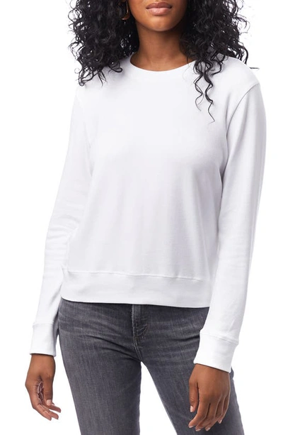 Shop Alternative Cotton Blend Interlock Sweatshirt In White
