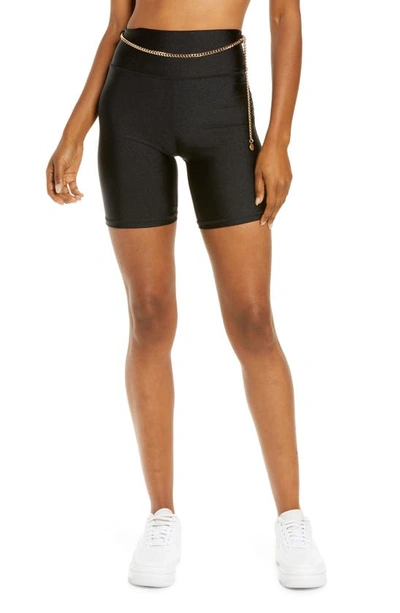 Shop Weworewhat Chain Bike Shorts In Black