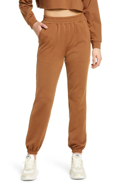 Shop Weworewhat Jersey Joggers In Brown
