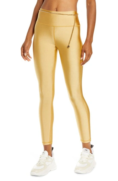 Shop Weworewhat Chain High Waist Leggings In Gold