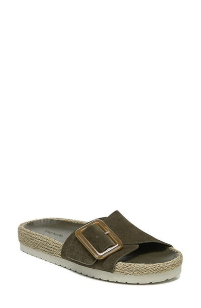 Shop Vince Grant Espadrille Slide Sandal In Spruce