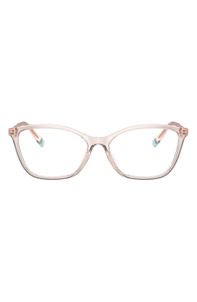 Shop Tiffany & Co 53mm Butterfly Optical Glasses In Transparent