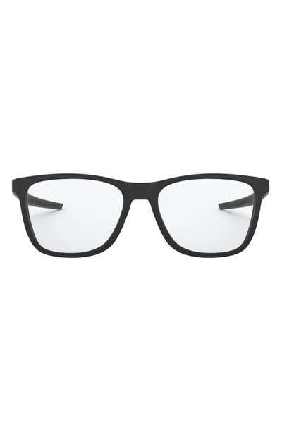 Shop Oakley Centerboard 55mm Square Optical Glasses In Shiny Black