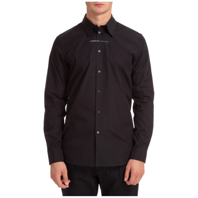 Shop Givenchy Men's Long Sleeve Shirt Dress Shirt In Black