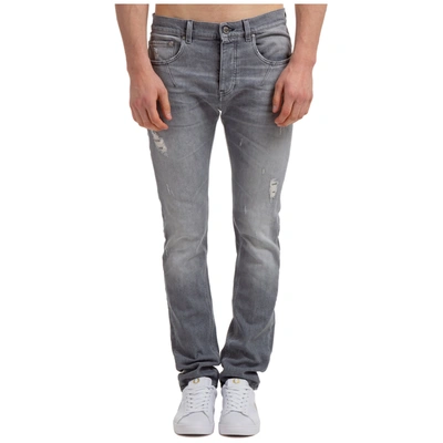 Shop Les Hommes Men's Jeans Denim In Grey