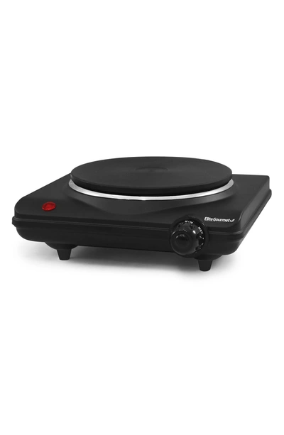 Shop Maxi-matic Elite Cuisine Esb-301bf Electric Single Burner Hot Plate In Black