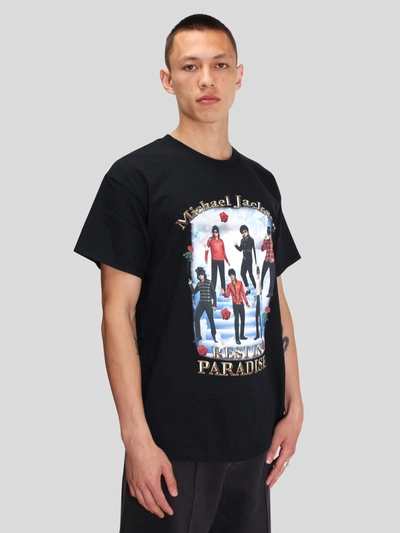 Shop Paradise Rip Mj Ss Tee In Black