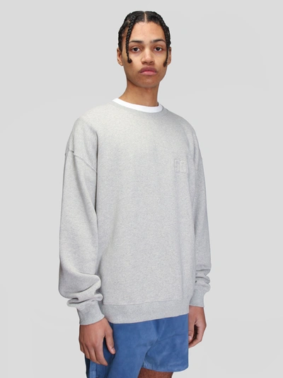 Shop Schnayderman’s Boxy Sch! Sweatshirt In Grey Melange