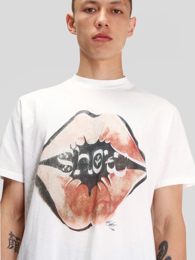 Shop Our Legacy Box T-shirt In White Show Kiss Print
