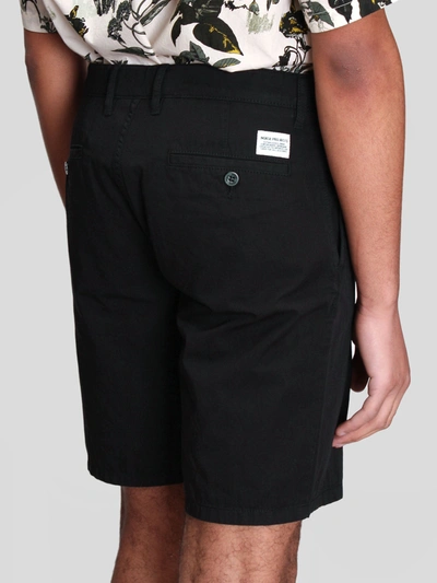 Shop Norse Projects Aros Light Twill Shorts In Black