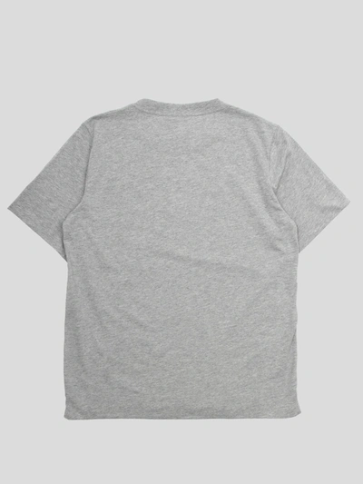 Shop Ganni Thin Software Jersey T-shirt In Paloma Melange