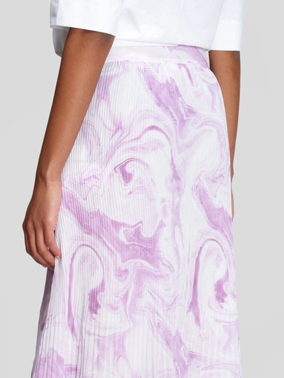 Shop Ganni Skirt In Orchid Bloom